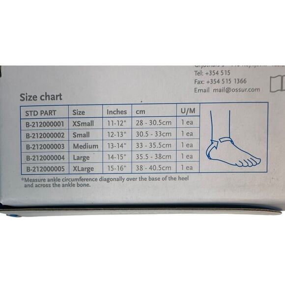 Ossur FormFit Ankle Brace with Speedlace & Figure 8 Straps Single Pull Closure M - Picture 8 of 10